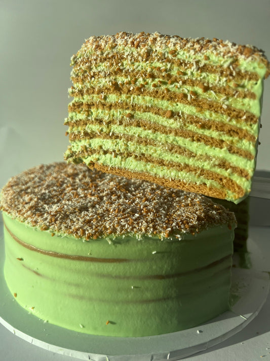 Pandan & Coconut Honeycake